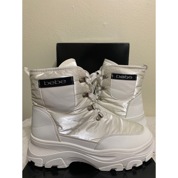 BEBE Jadah Lug Sole Hiking Boots 🤍 - Picture 3 of 17